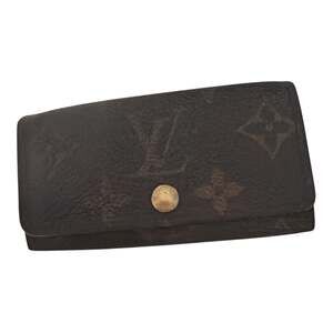 LV Monogram 4-Hook Key Holder with Brown Leather Interior – 2007 France